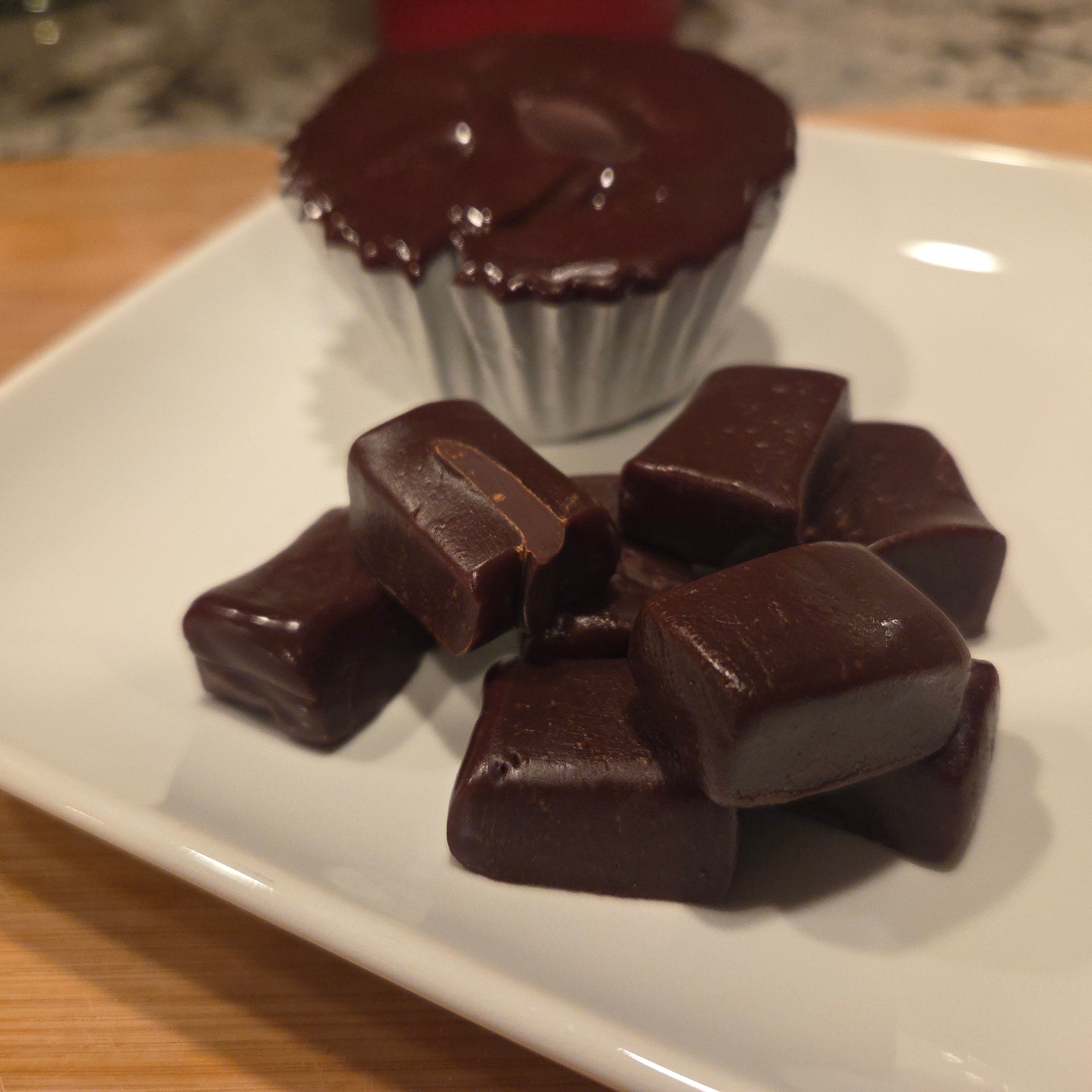 Dark Chocolate Raspberry Fudge