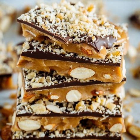 Dark Chocolate Almond Toffee
